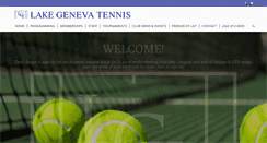 Desktop Screenshot of lakegenevatennis.com