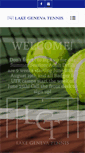 Mobile Screenshot of lakegenevatennis.com